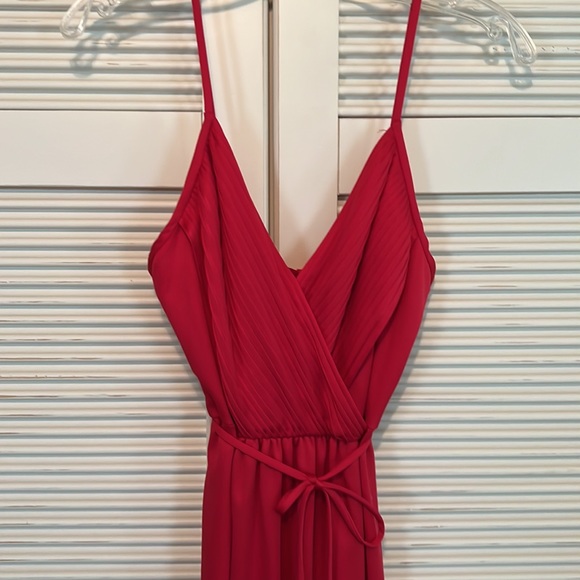 Vintage Red Spaghetti Strap Dress - Picture 3 of 7